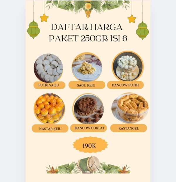 Paket Nastar 250g Isi 6