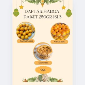 Paket Nastar 250g Isi 3