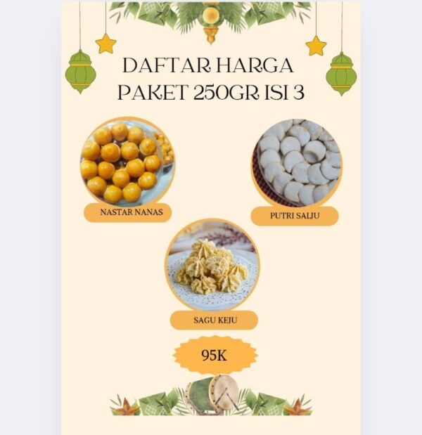 Paket Nastar 250g Isi 3
