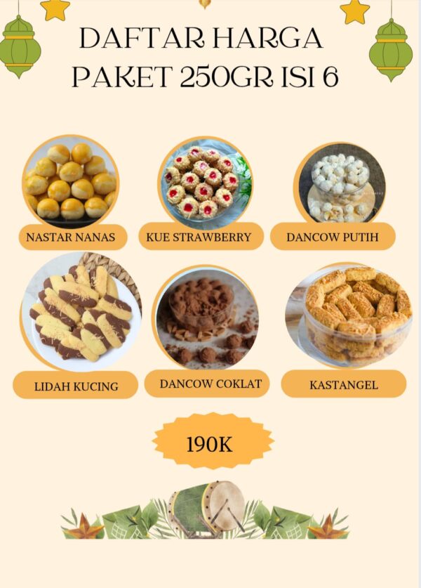 Paket Nastar 250g Isi 6
